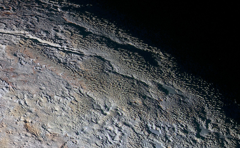 Фрагмент поверхности Плутона